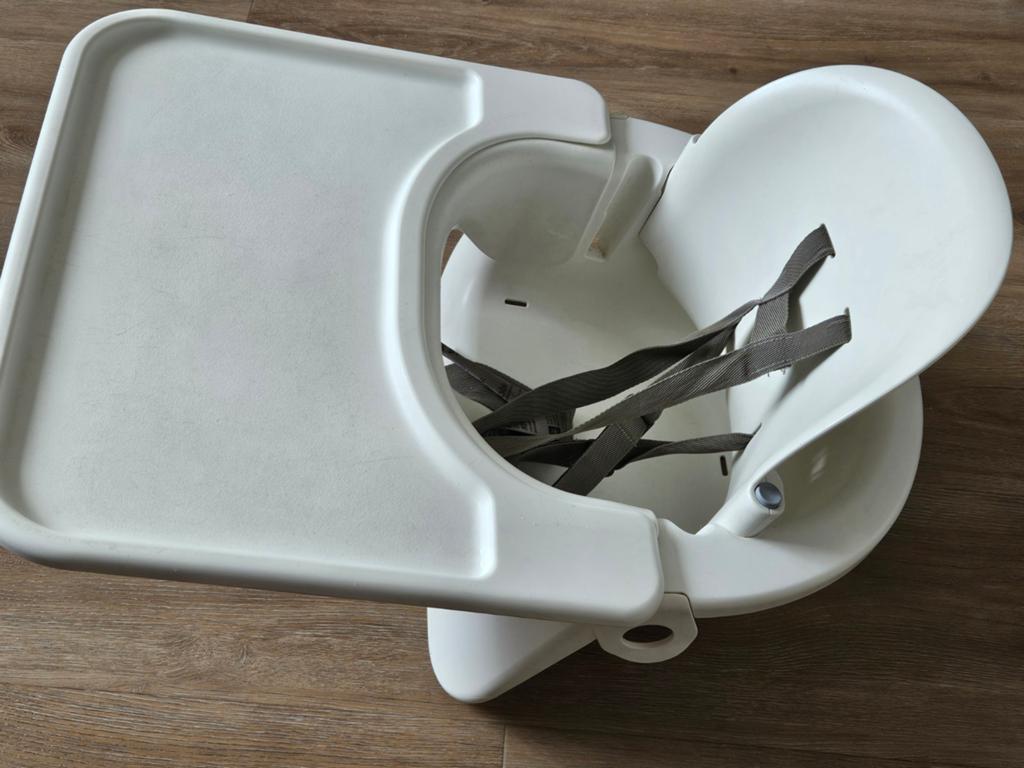 Stokke steps babyset met blad, Ophalen of Verzenden, Gebruikt, Wit, Overige materialen