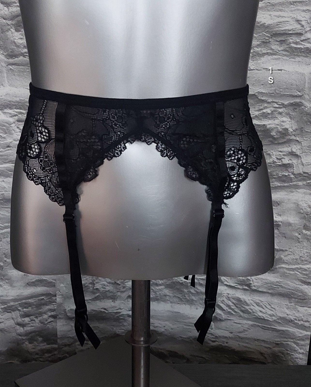 Sexy Zwarte kanten jarretelgordel, Hunkemöller, Ophalen of Verzenden, Zwart, Overige typen