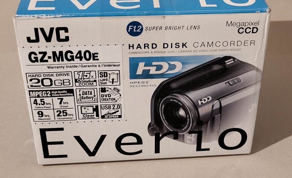 JVC Everio GZ-MG40E Camcorder (20GB) – in Originele Doos!, Harde schijf, JVC, 20x of meer, Ophalen of Verzenden
