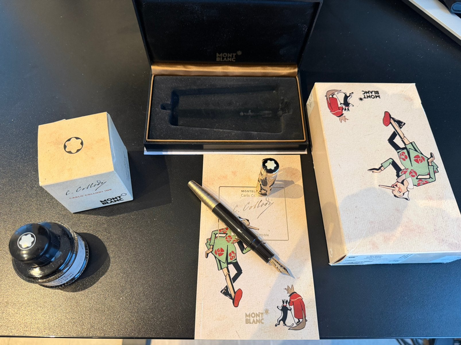 Mont Blanc Carlo Collodi Vulpen, Ophalen, Zo goed als nieuw, Vulpen, Overige merken