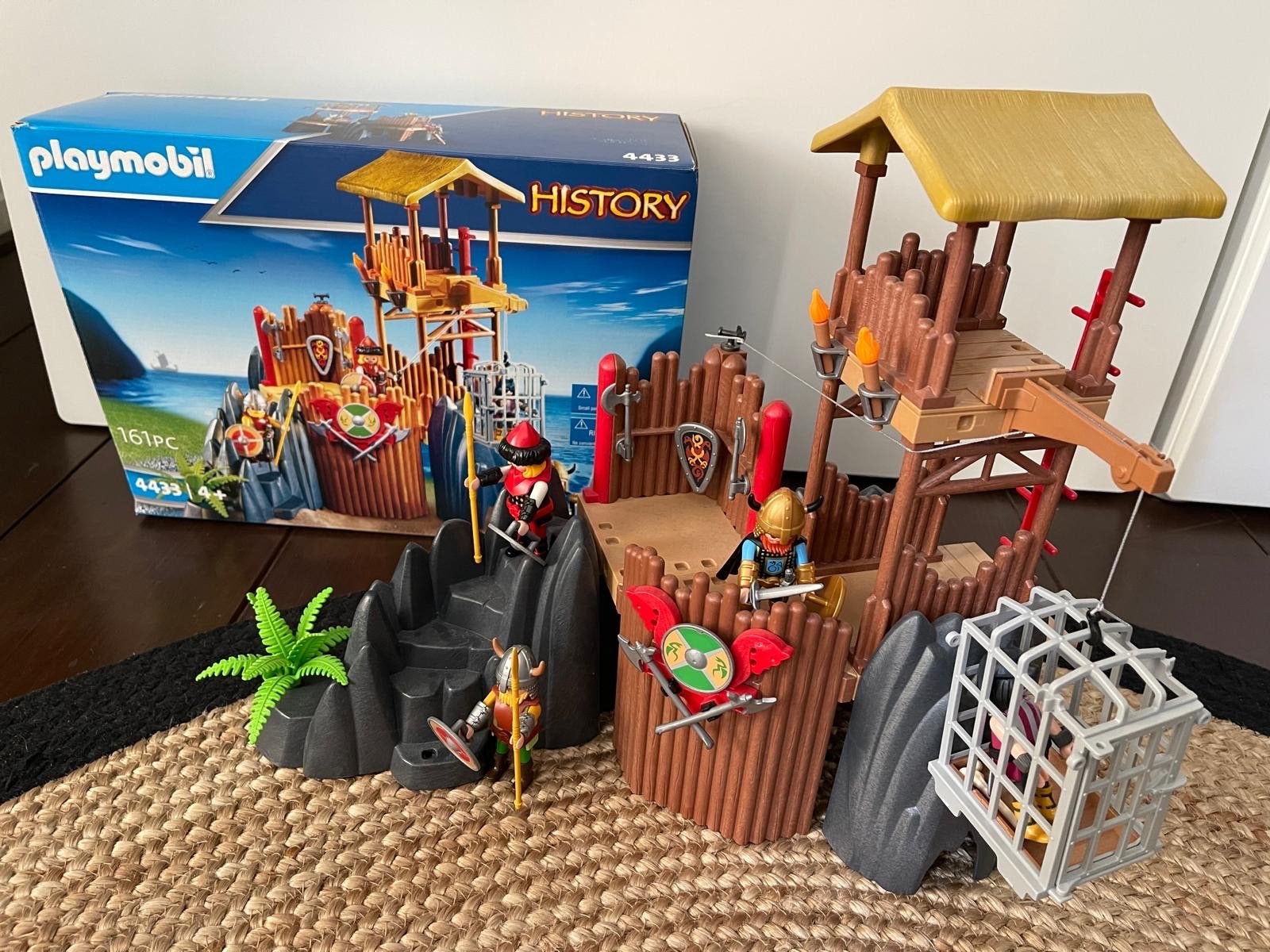 Playmobil History 4433 Vikingen Fort met Val, Ophalen of Verzenden, Zo goed als nieuw, Jongen of Meisje