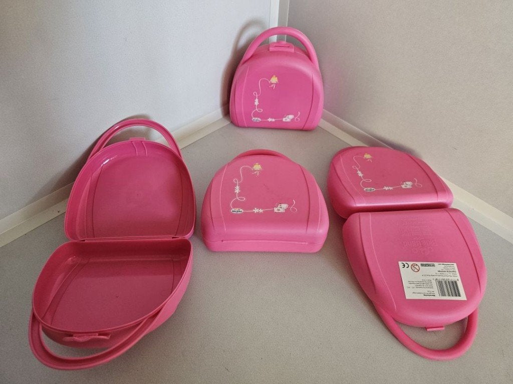 Diverse roze Blue Band broodtrommels van een ballerina, Kunststof, Nieuw, Ophalen of Verzenden, Roze