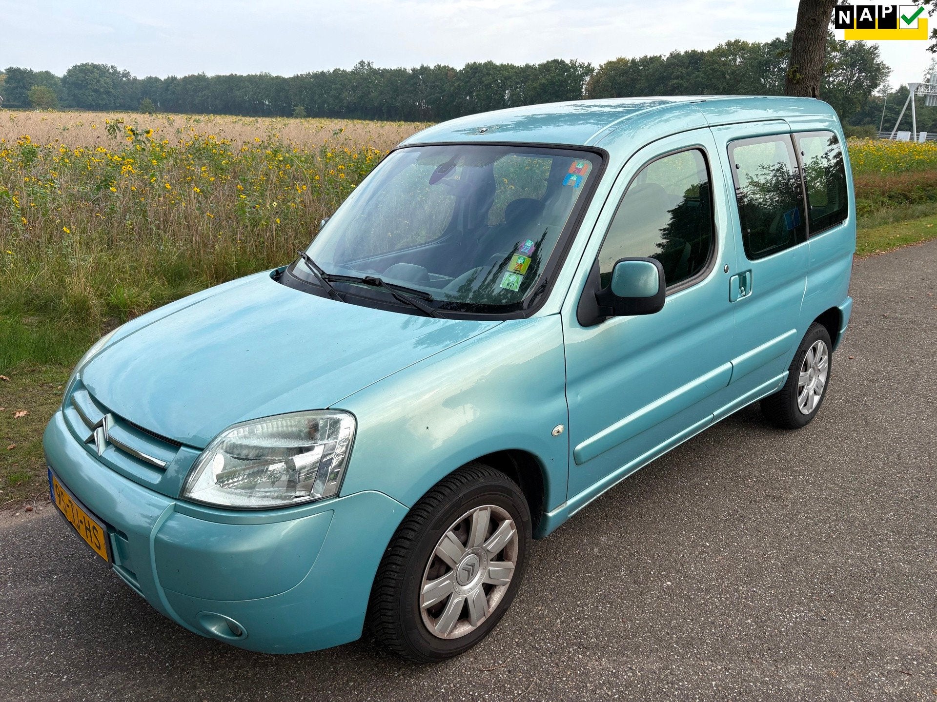 Citroen Berlingo 1.6i Multispace Attraction Koude Airco!/APK, Auto's, Stof, Gebruikt, Blauw, Origineel Nederlands