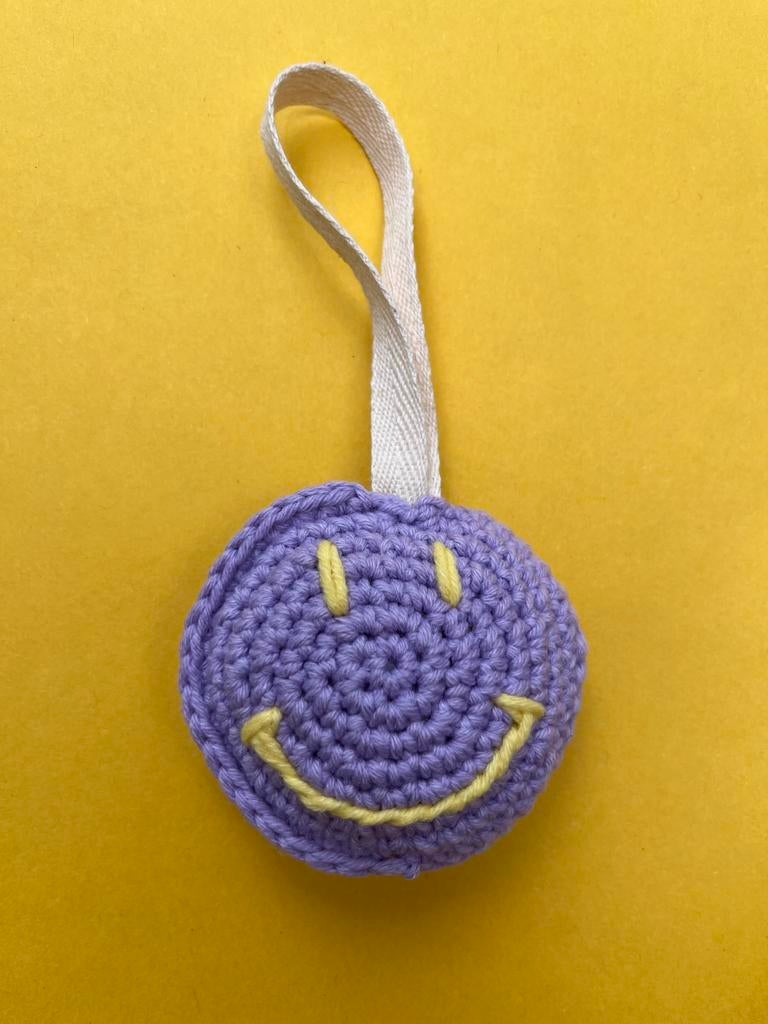 Smiley speenhanger lila, Ophalen of Verzenden, Nieuw
