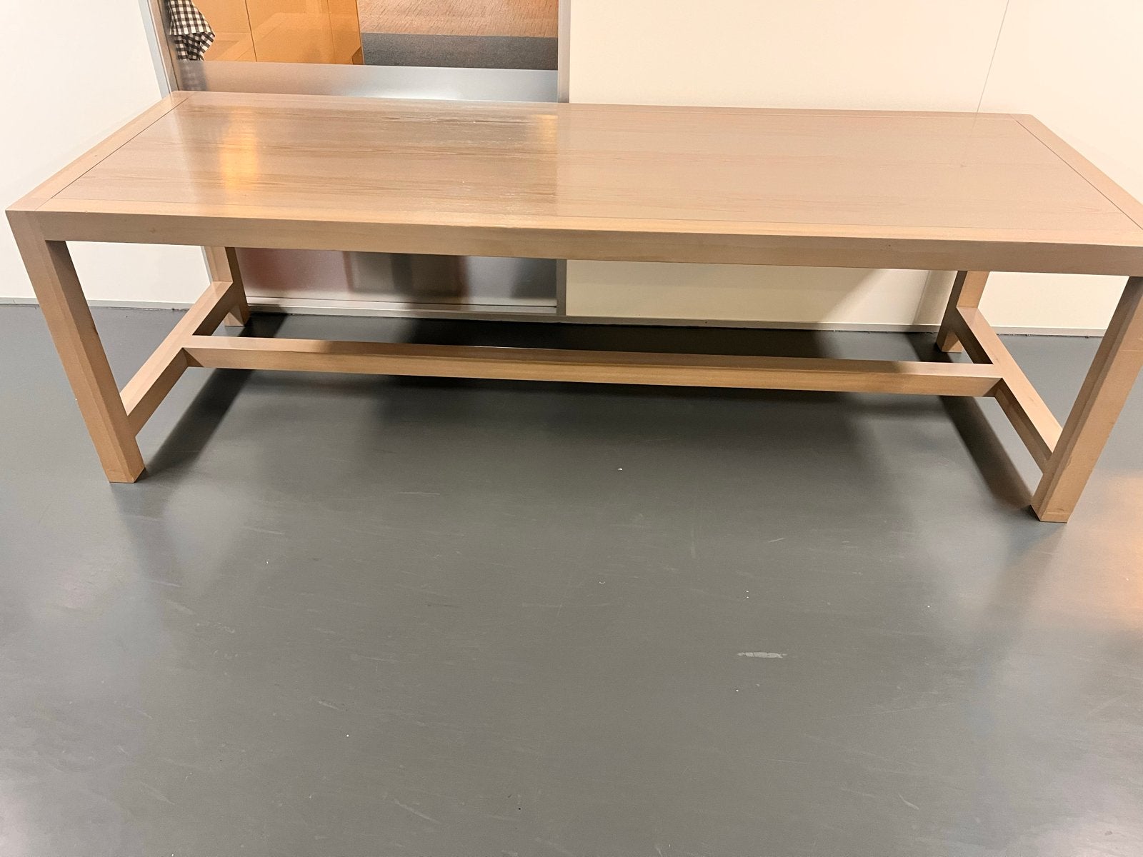 Jan des Bouvrie Strakke houten eettafel - modern design, Huis en Inrichting, Tafels | Eettafels, Ophalen, 50 tot 100 cm, Zo goed als nieuw