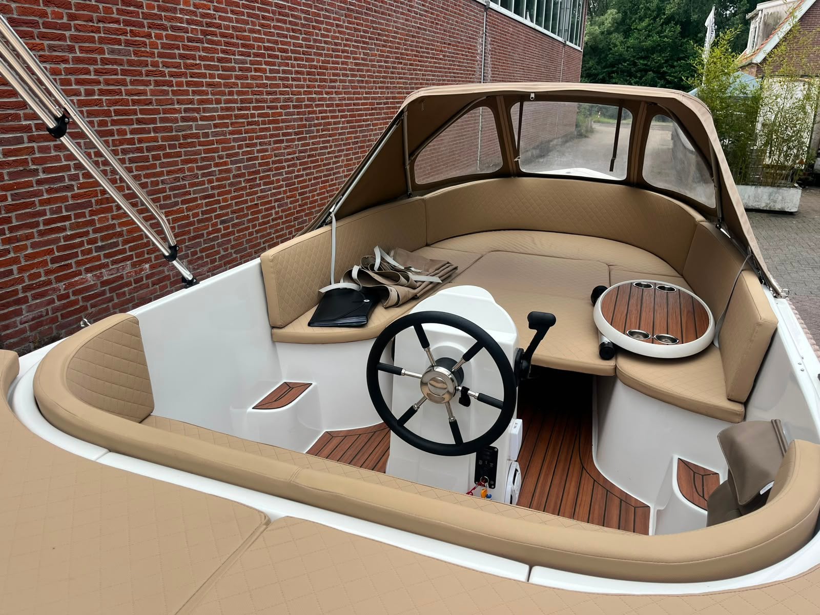 Maassloep 570 Honda 20pk 4takt full opties! Occasion!, Watersport en Boten, Sloepen, Ophalen, Zo goed als nieuw, Maassloep, Elektrische start