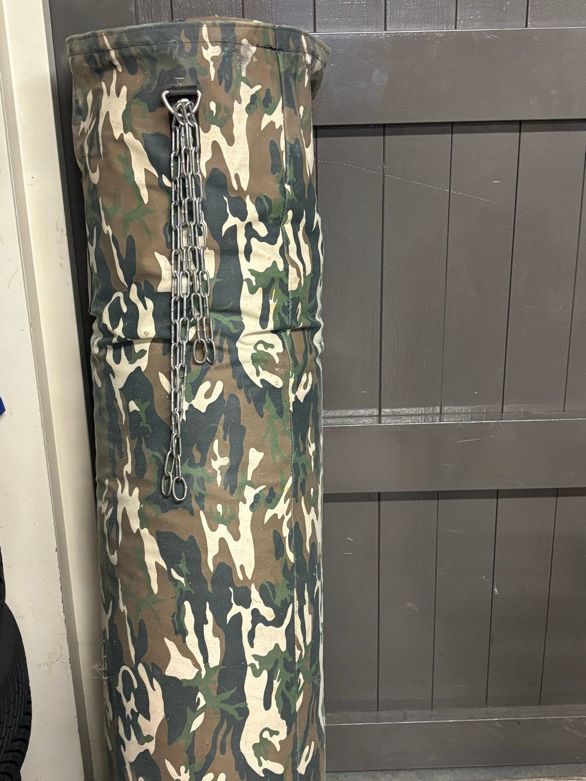 Gebruikte bokszak - Camouflage patroon, Ophalen, Gebruikt, Bokszak