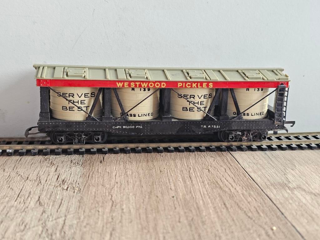 Modeltrein Ho R.139 triang, tri-ang westpoort pockets wagon, Hobby en Vrije tijd, Modeltreinen | H0, Ophalen of Verzenden, Gelijkstroom