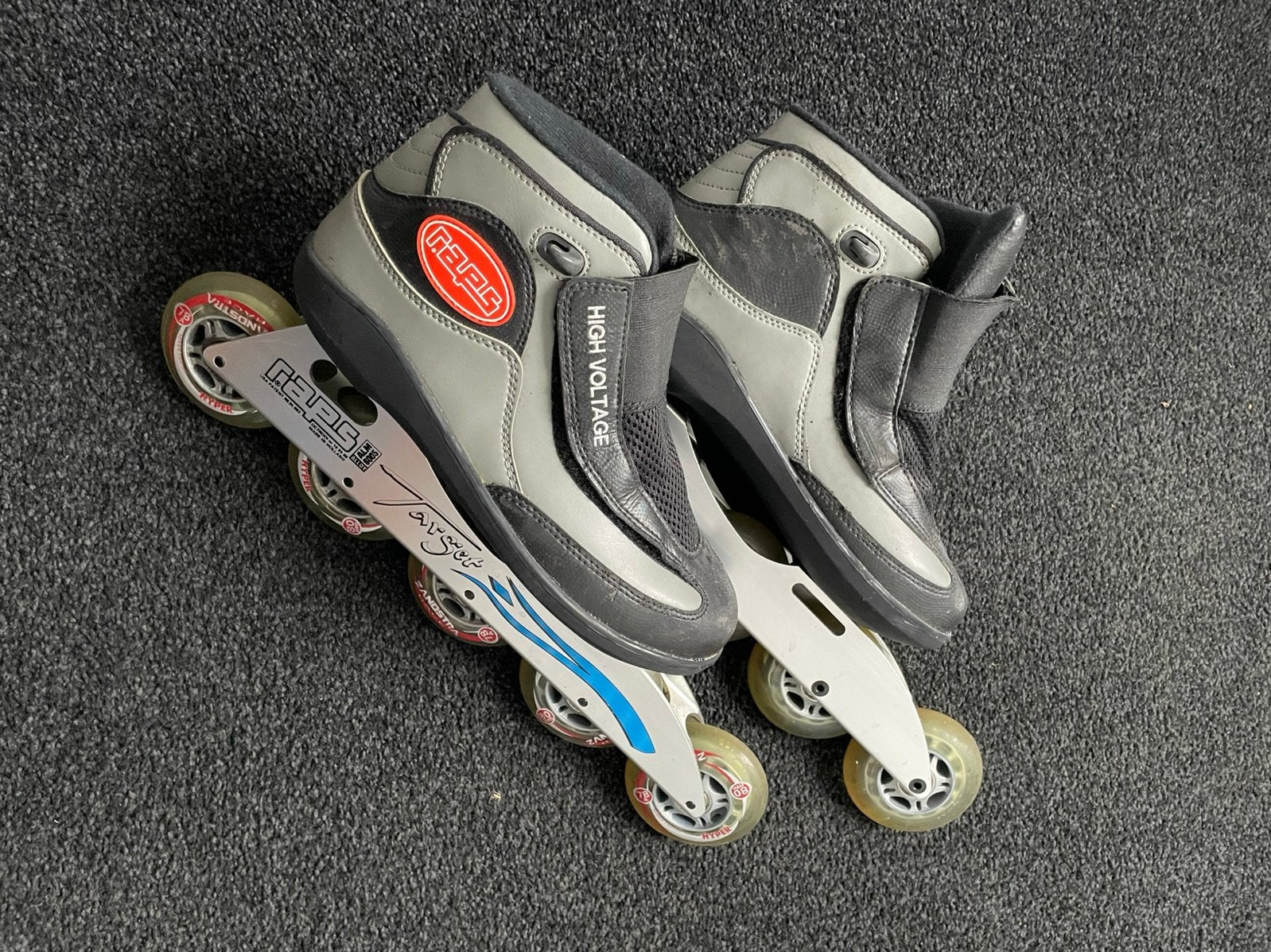 Raps skeelers maat 40, Sport en Fitness, Verstelbaar, Inline skates 5 wielen, Zo goed als nieuw, Ophalen