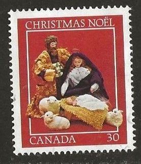 Canada , kerststal, Postzegels en Munten, Verzenden, Gestempeld, Noord-Amerika