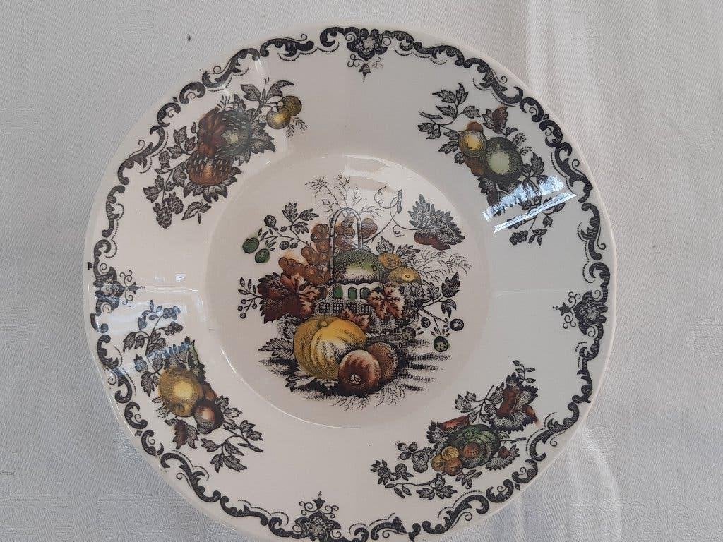 Mason`s veelkleurig schaaltje, decor FRUIT BASKET, Ophalen of Verzenden