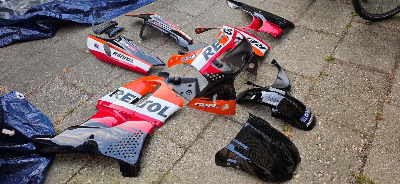 Kappenset Honda CBR 900 Fireblade (imitatie, nieuw), Motoren, Ophalen, Nieuw