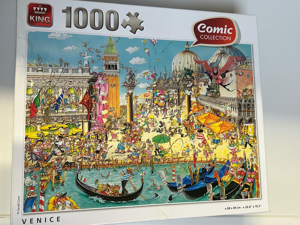 Puzzel King Comic Collection " Venice", Hobby en Vrije tijd, Denksport en Puzzels, Ophalen, 500 t/m 1500 stukjes, Gebruikt, Legpuzzel