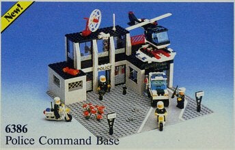 LEGO Classic Town 6386 Police Command Base (compleet), Kinderen en Baby's, Speelgoed | Duplo en Lego, Overige thema's, Lego, Ophalen of Verzenden