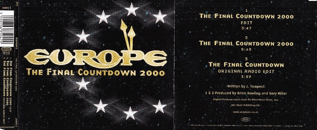 CD-MAXI-SINGLE - 1999 - Europe – The Final Countdown 2000, Ophalen of Verzenden, Gebruikt, Rock en Metal