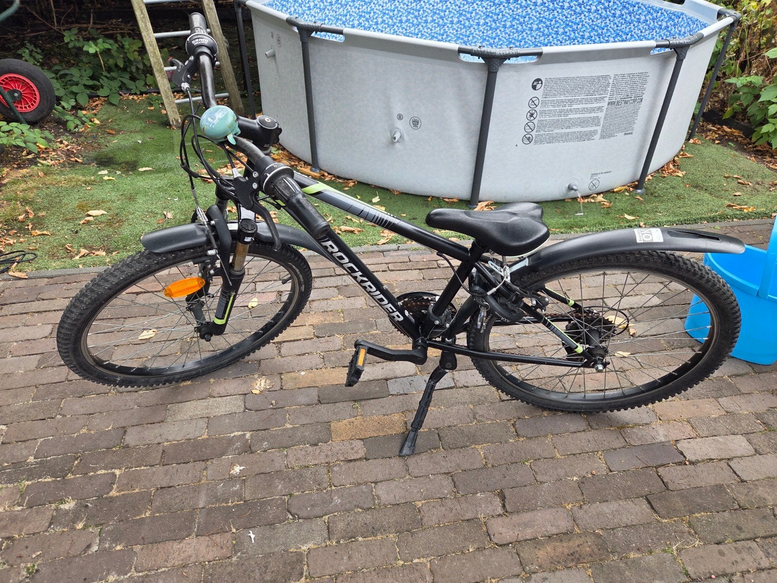 24 inch mountainbike kinderfiets, Ophalen, Gebruikt, Trommelrem, Rockrider Decathlon