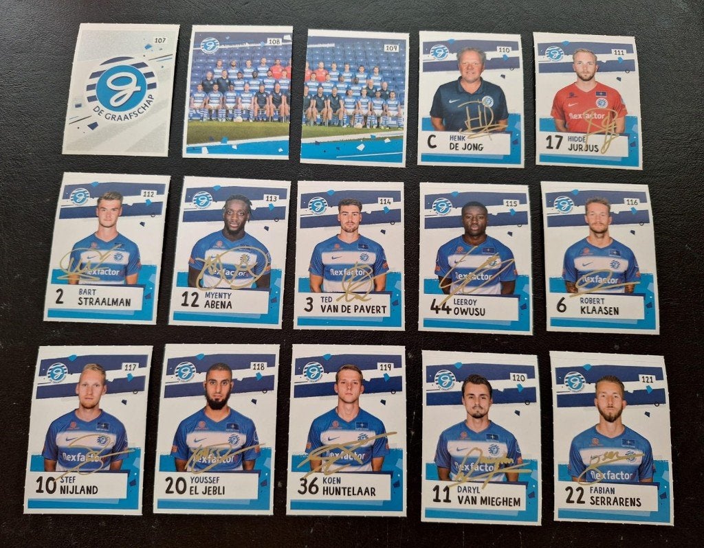 Complete set stickers De Graafschap 2018-19, Verzamelen, Sportartikelen en Voetbal, Ophalen of Verzenden, Nieuw, Buitenlandse clubs