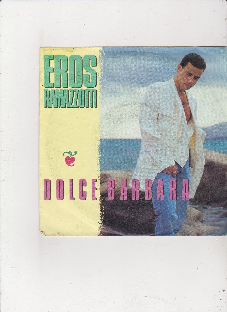 Single Eros Ramazzotti - Dolce Barbara, Cd's en Dvd's, Vinyl Singles, Ophalen of Verzenden, Gebruikt, 7 inch, Pop