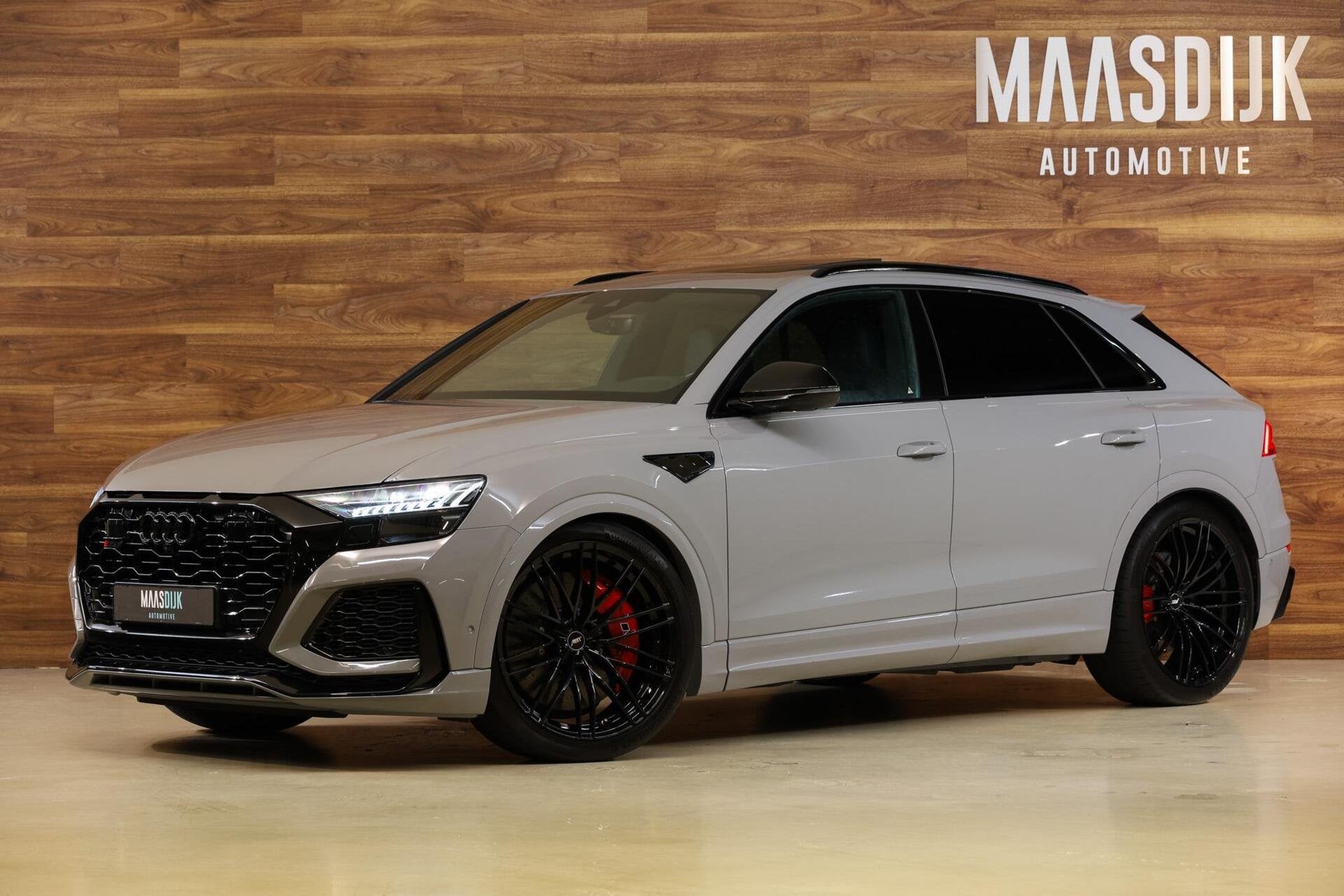 Audi RS Q8 4.0 TFSI Quattro ABT|Dynamic+|Massage|Pano|B&O|36, Auto's, Audi, Adaptive Cruise Control, Gebruikt, 600 pk, Leder