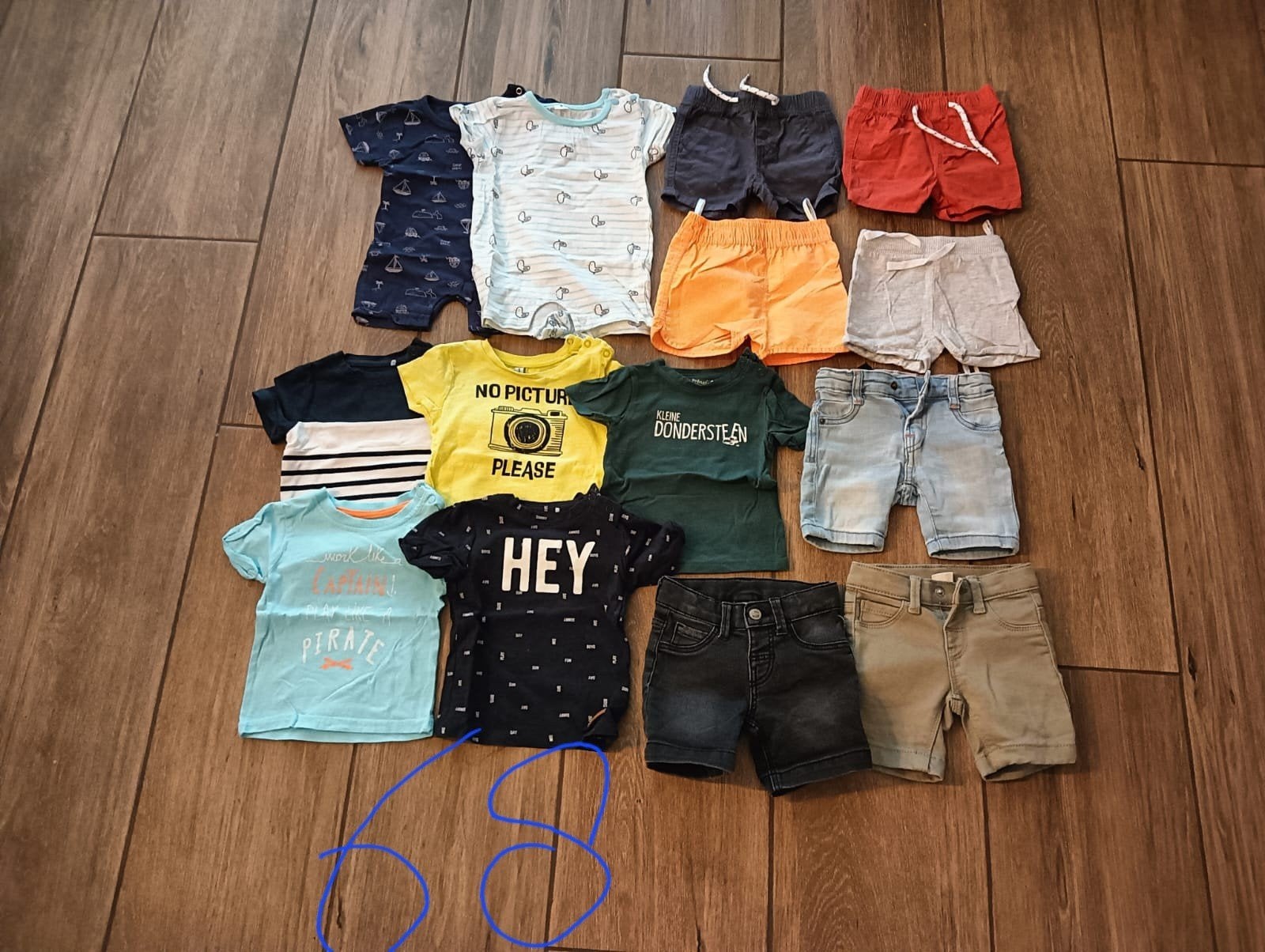 Pakketje zomer kleertjes maatje 68, Kinderen en Baby's, Babykleding | Maat 68, Ophalen of Verzenden, Zo goed als nieuw, Jongetje