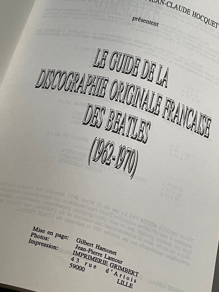Les Beatles Guide de la discographie originale Francaise, Ophalen of Verzenden, Zo goed als nieuw, Boek, Tijdschrift of Artikel