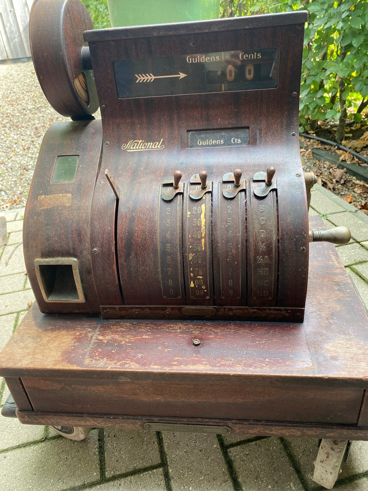Antieke National Kassa uit 1927 met  garantiebewijs, Ophalen
