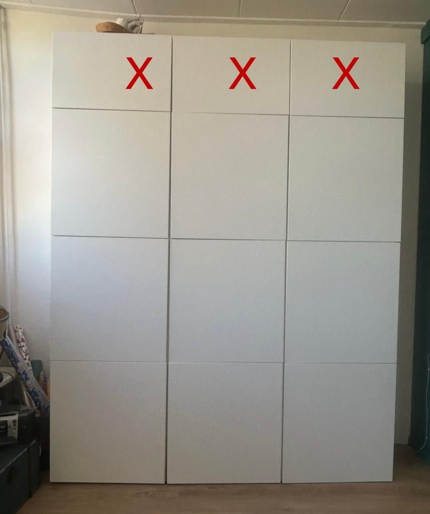BESTÅ / EKET Opbergcombinatie kast wit 9 deuren, Ophalen, Zo goed als nieuw