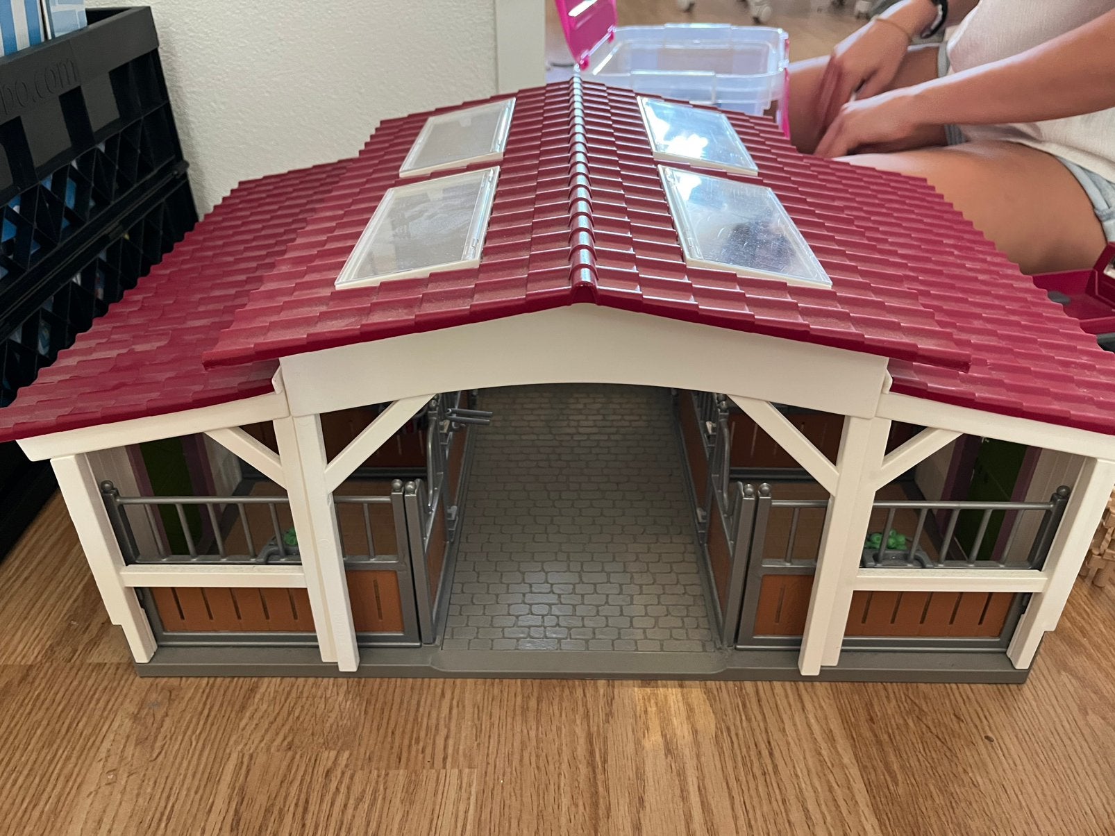 Schleich paarden manege set, Verzamelen, Ophalen, Zo goed als nieuw
