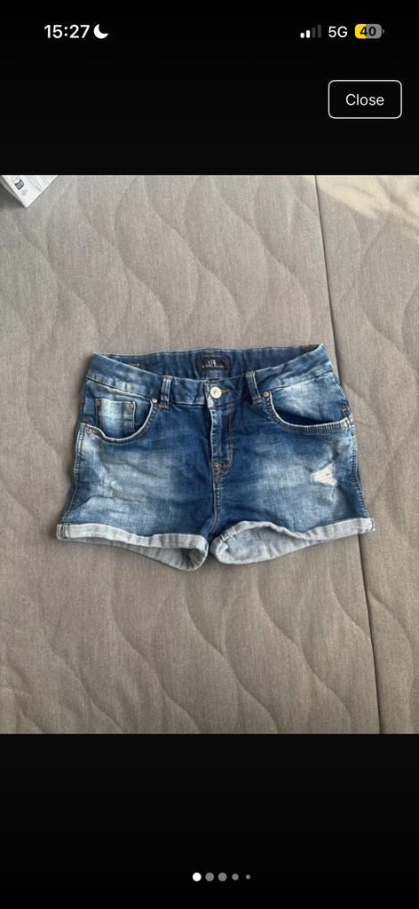 Donker blauwe korte broek ltb 170, Verzenden, Zo goed als nieuw, Meisje, Broek