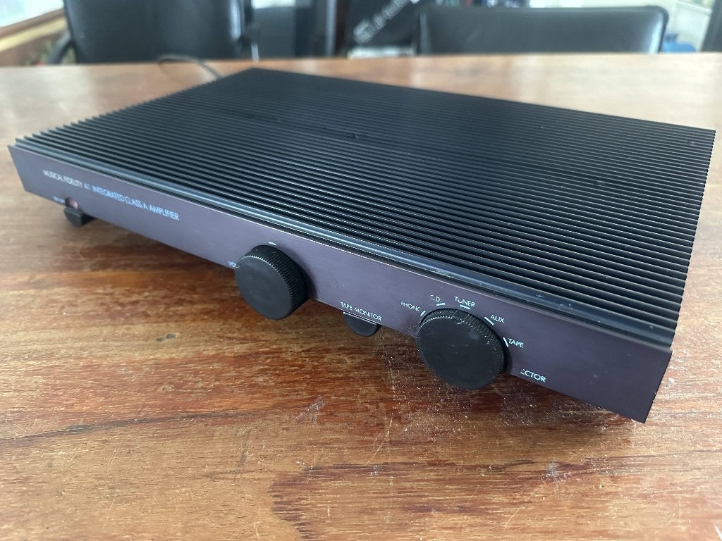 Musical Fidelity versterker A1 €280,-, Overige merken, Gebruikt, Ophalen of Verzenden, Minder dan 60 watt