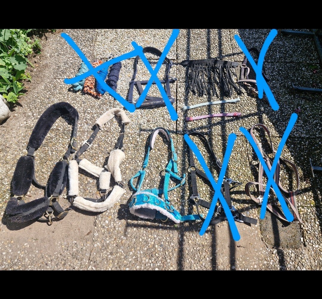 Halsters en touwen, Ophalen, Gebruikt