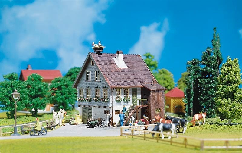 Faller: Huis met ooievaarsnest NIEUW, Overige merken, Gelijkstroom of Wisselstroom, Brug, Tunnel of Gebouw, Nieuw