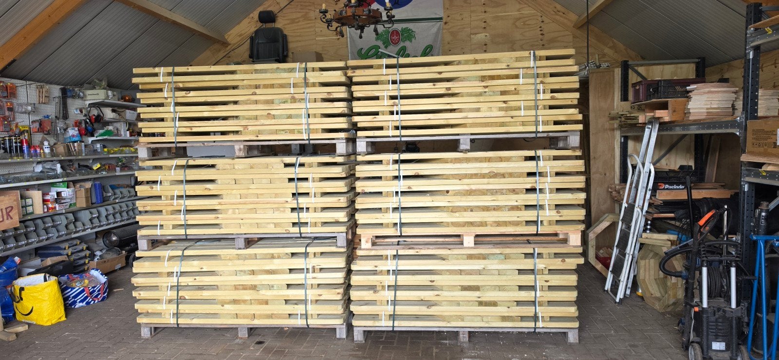 nieuwe picknick banken de LUXE, Ophalen, Nieuw, Rechthoekig, Hout