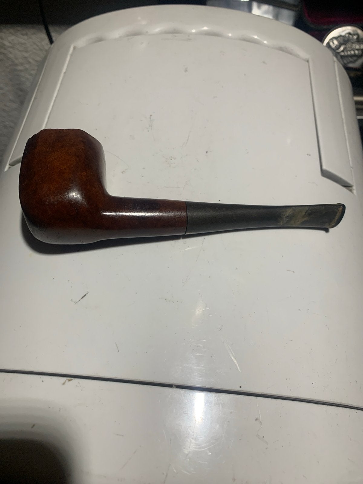 Vintage houten pijp - Klassiek design REAL BRIAR, Verzamelen, Ophalen of Verzenden, Gebruikt, (Water)pijp