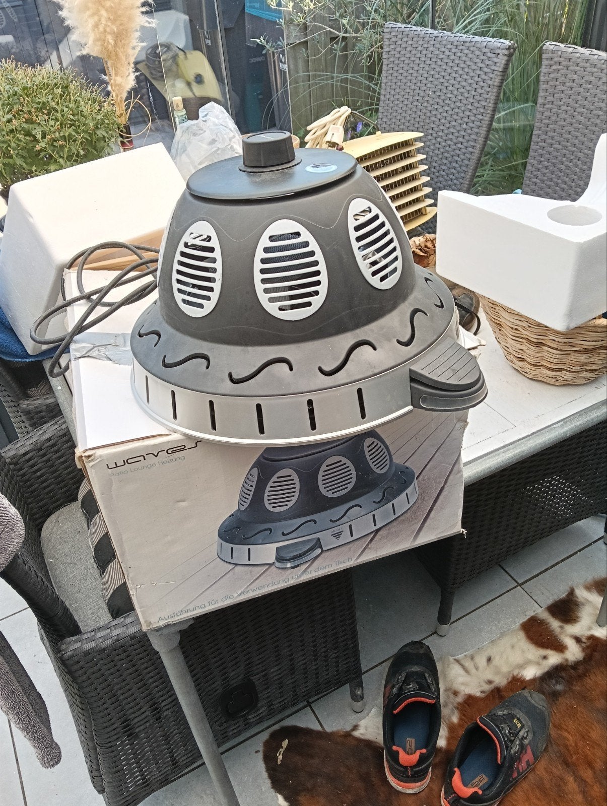 Elektrische terrasverwarmer 230V 1500W - Onder parasol, Ophalen of Verzenden, Nieuw