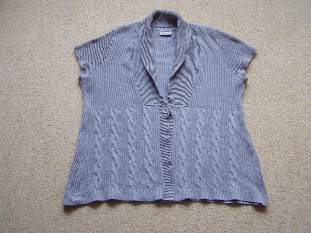 Grijs mouwloos vest, Maat 46/48 (XL) of groter, Ophalen of Verzenden, Grijs, Gedragen