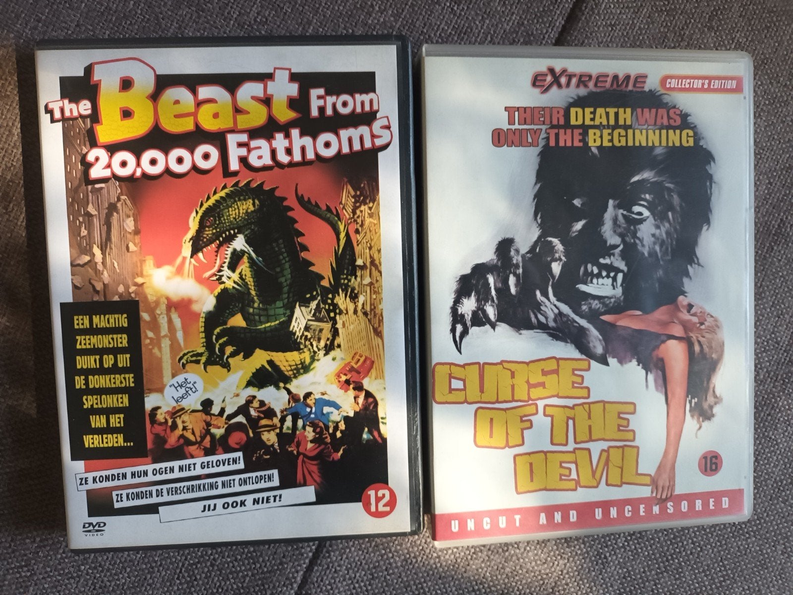 The Beast From 20,000 Fathoms & Curse of the De, Cd's en Dvd's, Dvd's | Horror, Vanaf 16 jaar, Ophalen of Verzenden, Gebruikt