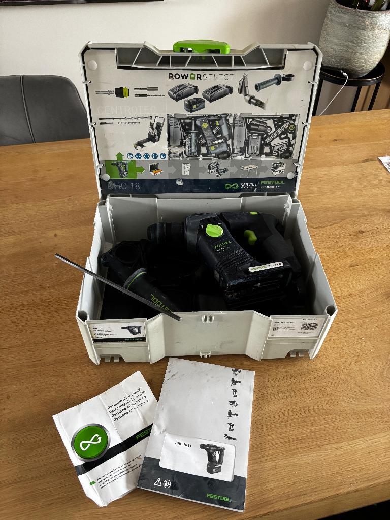 Festool BHC18 boormachine, Doe-het-zelf en Verbouw, Gereedschap | Boormachines, Ophalen of Verzenden, Zo goed als nieuw, Boormachine