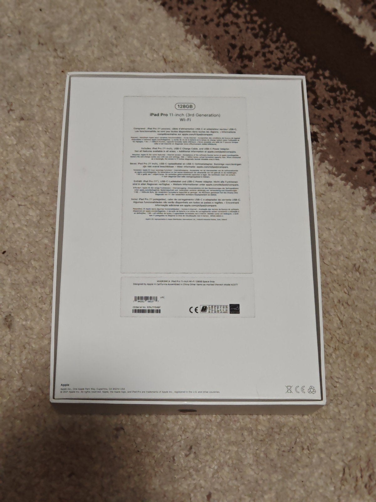 Ipad 3de generatie lege doos ., Ophalen of Verzenden, 10 inch, Apple iPad, 32 GB