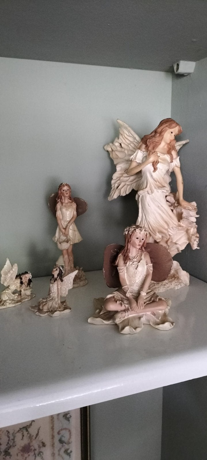 Vintage Elfjes sculpturen set van 5- Hars, Ophalen of Verzenden, Zo goed als nieuw, Dier