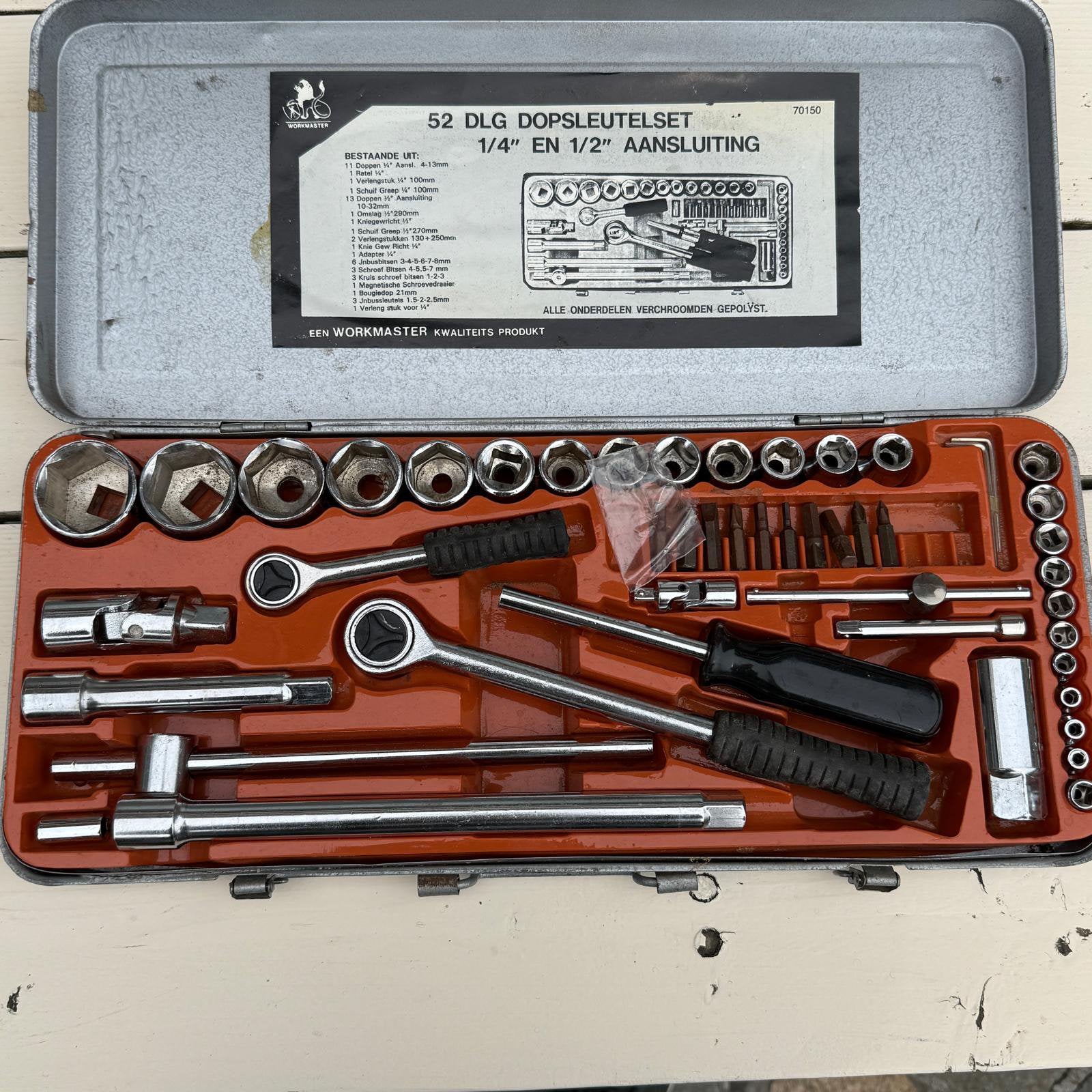 Doppen doos metalen doos, Ophalen of Verzenden, Gebruikt