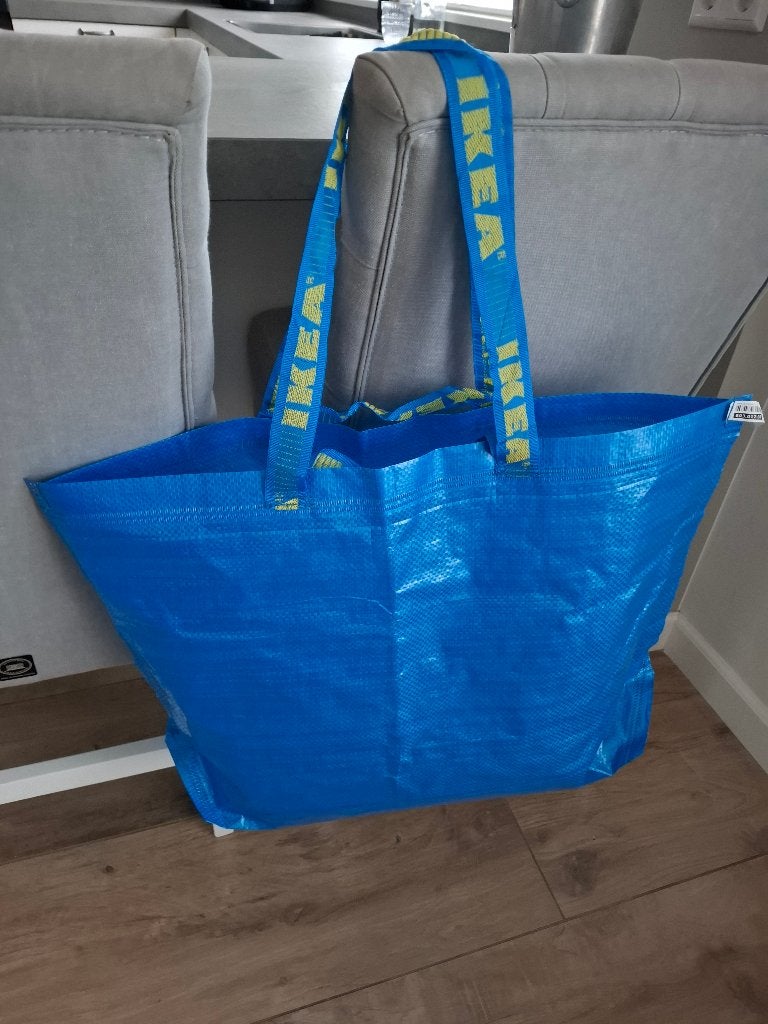 IKEA FRAKTA tas blauw 36L – als nieuw, 30 cm of meer, Blauw, Minder dan 35 cm, Ophalen of Verzenden
