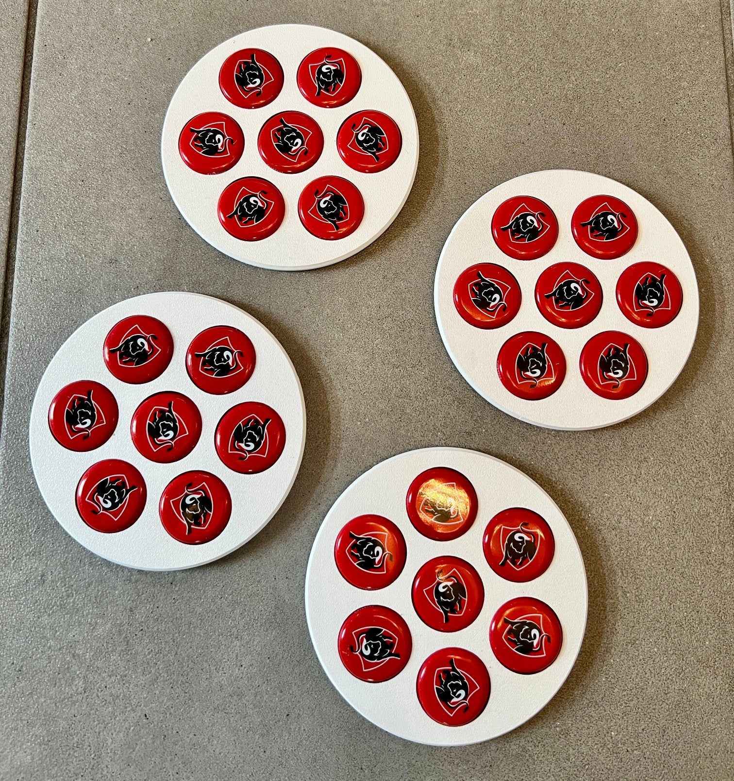 Jupiler Onderzetters - Set van 4 met 11 cm doorsnede, Ophalen of Verzenden, Zo goed als nieuw, Overige typen, Jupiler