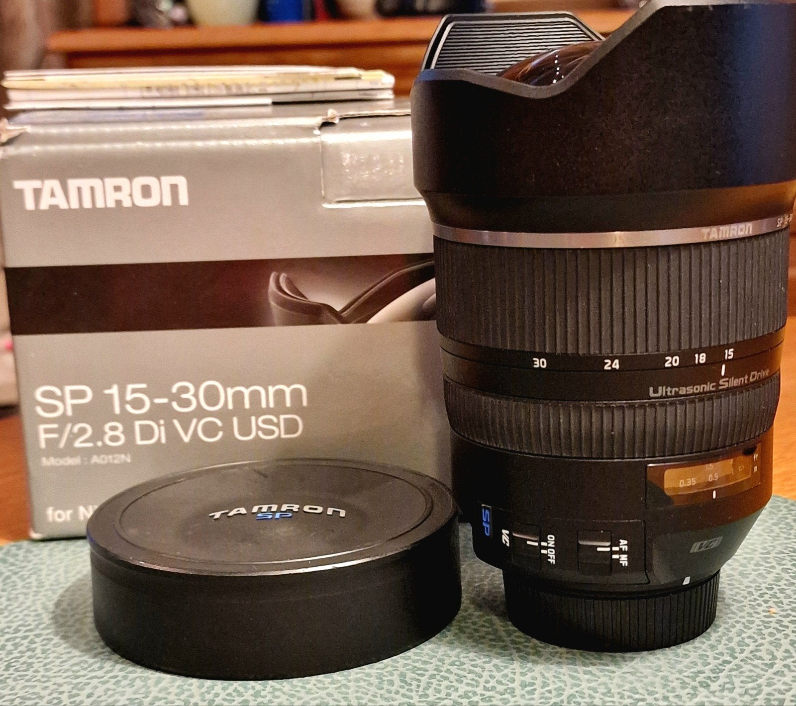 TAMRON NIKON F SP 15-30mm F2.8 D VC USD, ZGAN COMPLEET i, Ophalen of Verzenden, Zo goed als nieuw, Groothoeklens