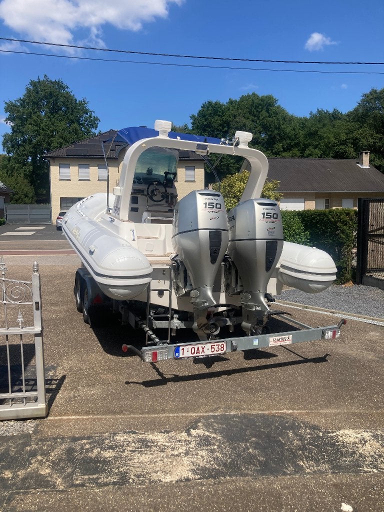 rib 680 SE ribstar met 2 motoren 150 pk Honda 52500 Euro, Watersport en Boten, Ophalen of Verzenden, Zo goed als nieuw, Overige typen
