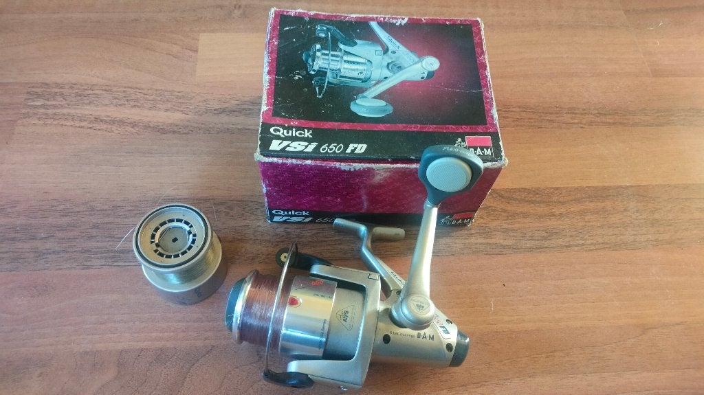 DAM Quick VSi650 FD molen met twee spoelen, Ophalen of Verzenden, Zo goed als nieuw, Molen
