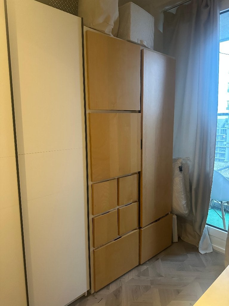 VISTHUS Ikea Kledingkast, Huis en Inrichting, Ophalen, Gebruikt, Met lade(s), 200 cm of meer