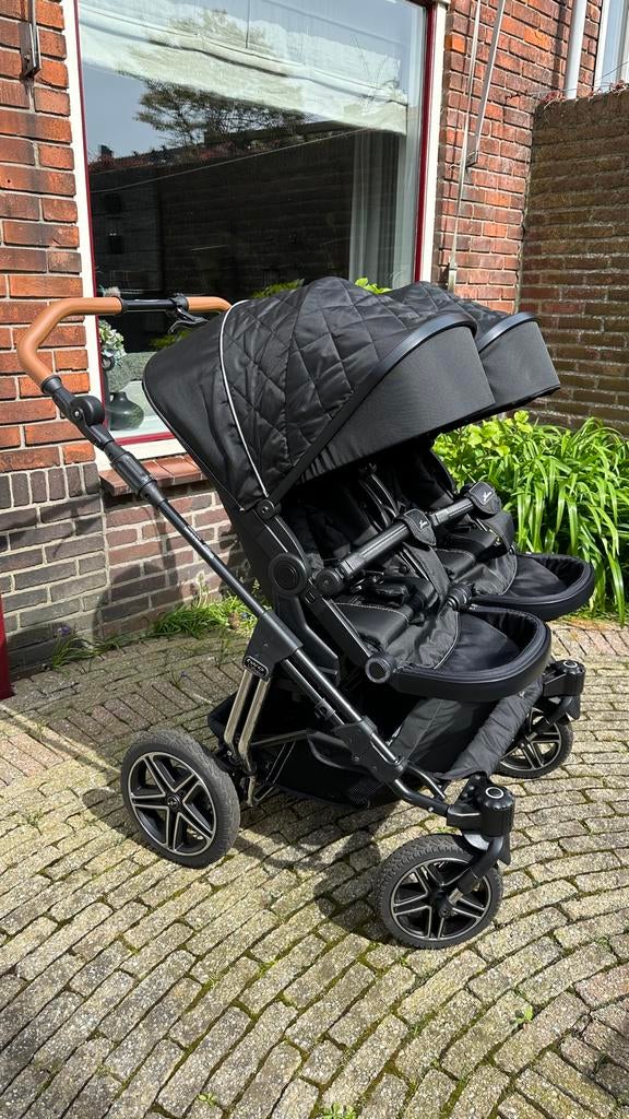 Hartan Two Select Duo kinderwagen - Zwart, Kinderen en Baby's, Kinderwagens en Combinaties, Duowagen, Zo goed als nieuw, Ophalen
