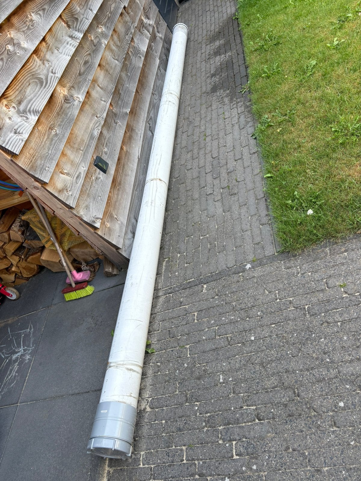 Pvc buis 160 4 meter, Ophalen, Zo goed als nieuw, Pvc, 80 mm of meer