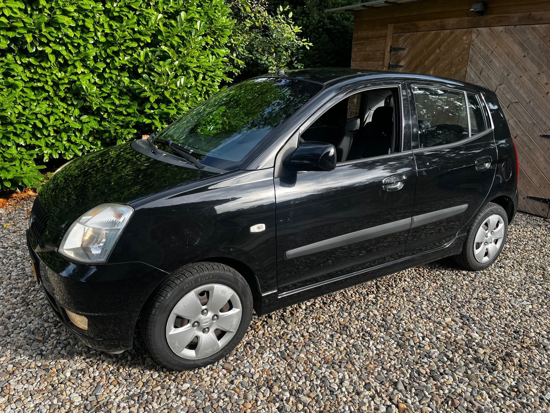 Kia Picanto RIJKAAR/APK/HISTORY/BEURT/NAP/AIRCO/5drs//DIREKT, Auto's, Voorwielaandrijving, Stof, Zwart, 4 cilinders